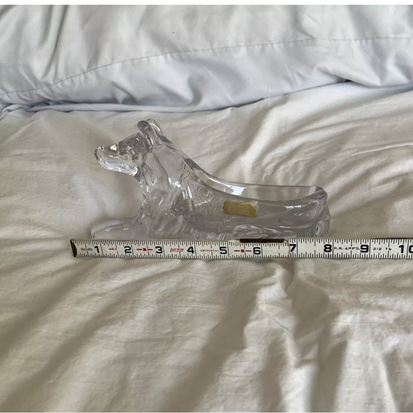 Bayel Hand-Made French Crystal Wolf Ash Tray / Candy Dish - Picture 13 of 14